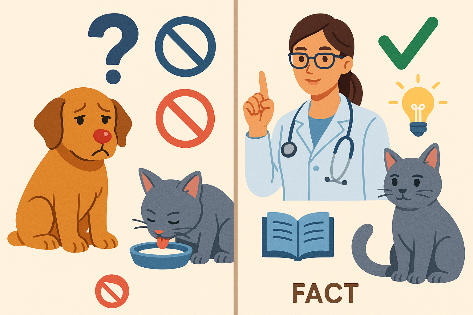 Mitos y verdades sobre el cuidado de mascotas