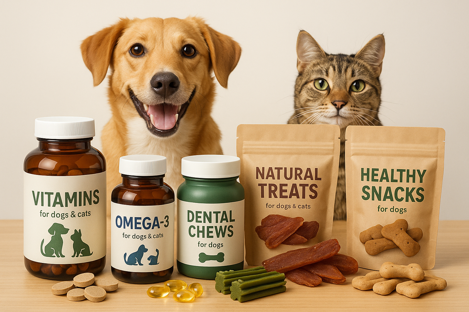 Suplementos y snacks saludables para tu mascota