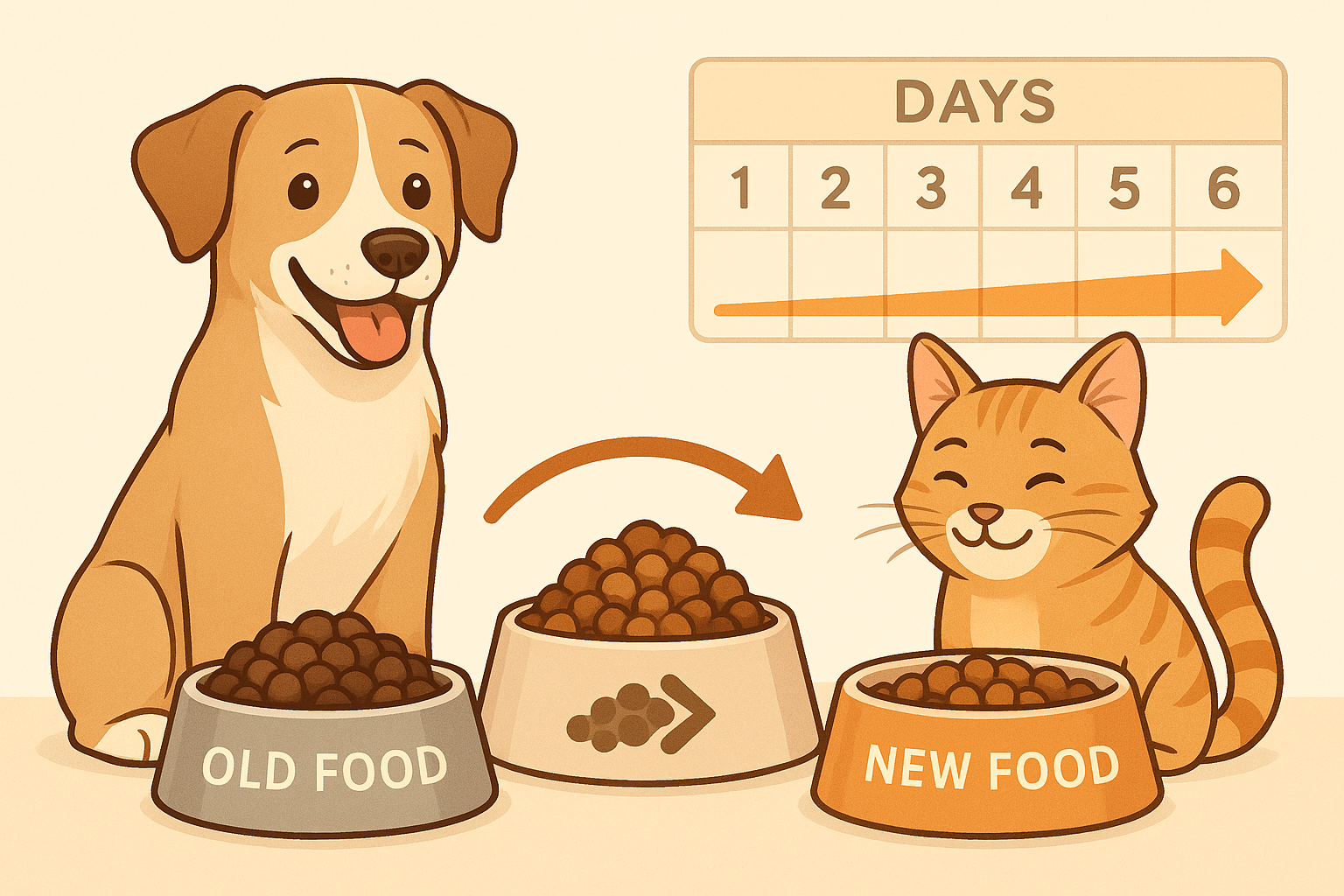 Transiciones de alimento: Cómo cambiar la dieta de tu mascota correctamente