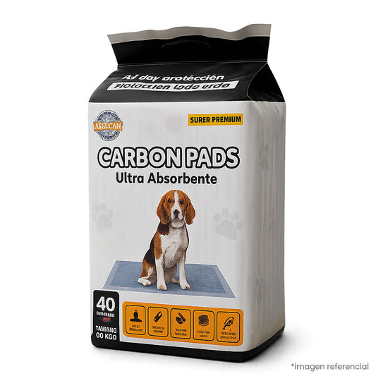 Paños Absorbentes Carbón Activado 40 Unidades - Control Superior de Olores